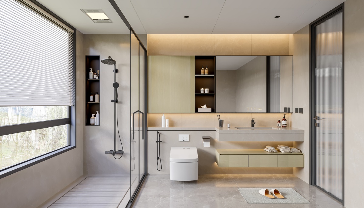 胡桃木·衛生間